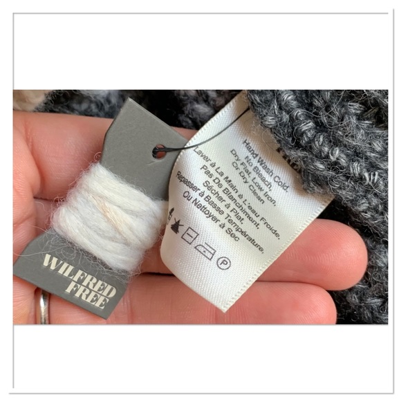 Aritzia Wilfred Free Knit Sweater Alpaca Wool Blend Gray Size Extra Small - Picture 6 of 6